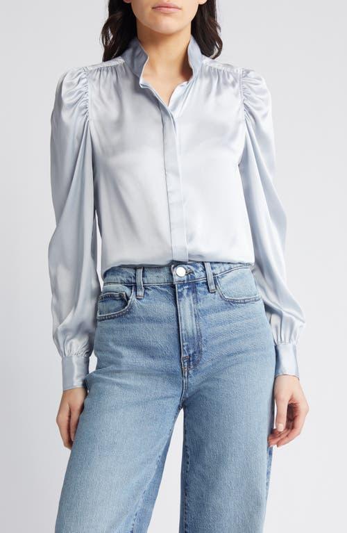 Womens Gillian Silk Puff-Sleeve Blouse Product Image