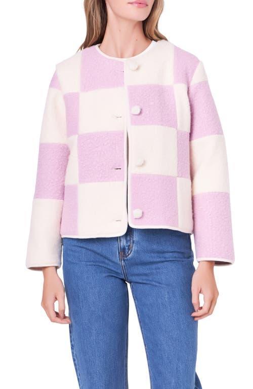 English Factory Boxy Checker Jacket Product Image