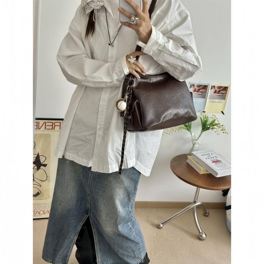 Faux Leather Tote Bag Product Image