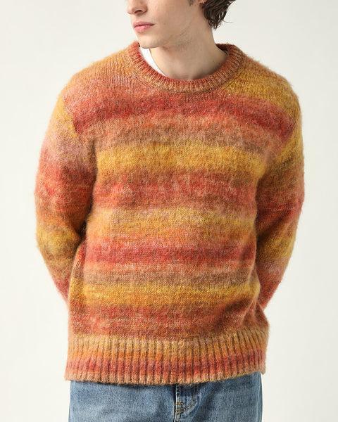 Space Dye Mohair Crewneck - Orange Product Image