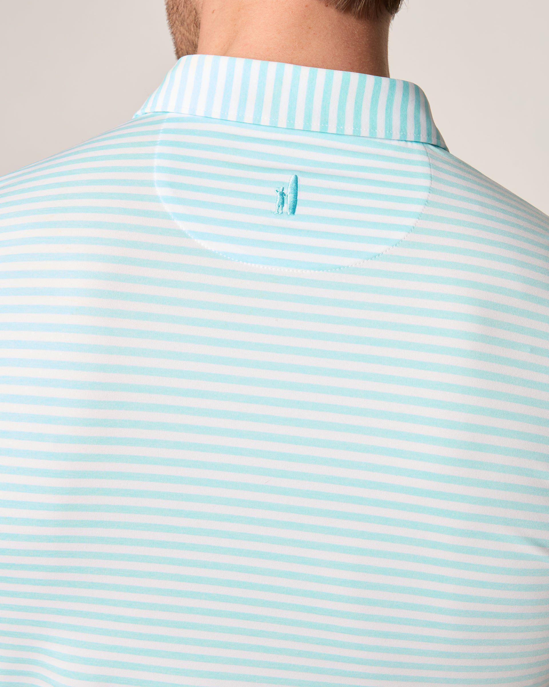 Reese Striped Jersey Performance Polo Male Product Image