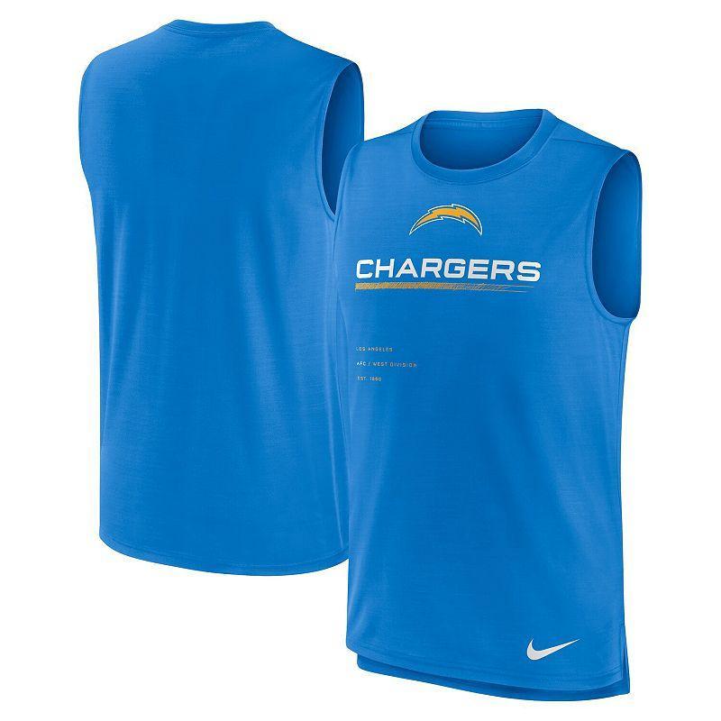 Mens Nike Powder Blue Los Angeles Chargers Muscle Trainer Tank Top Product Image