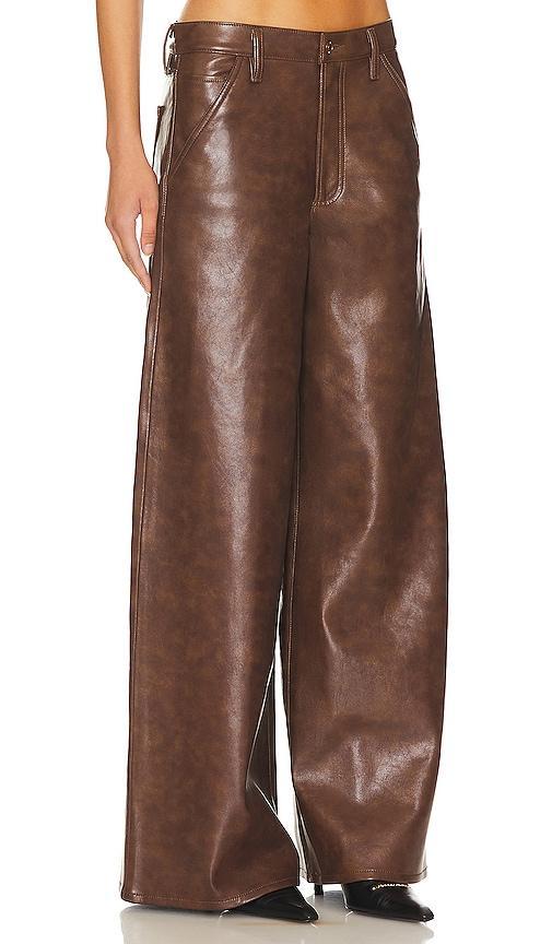 AGOLDE Dale Wide Leg Carpenter Trouser in Brown Product Image