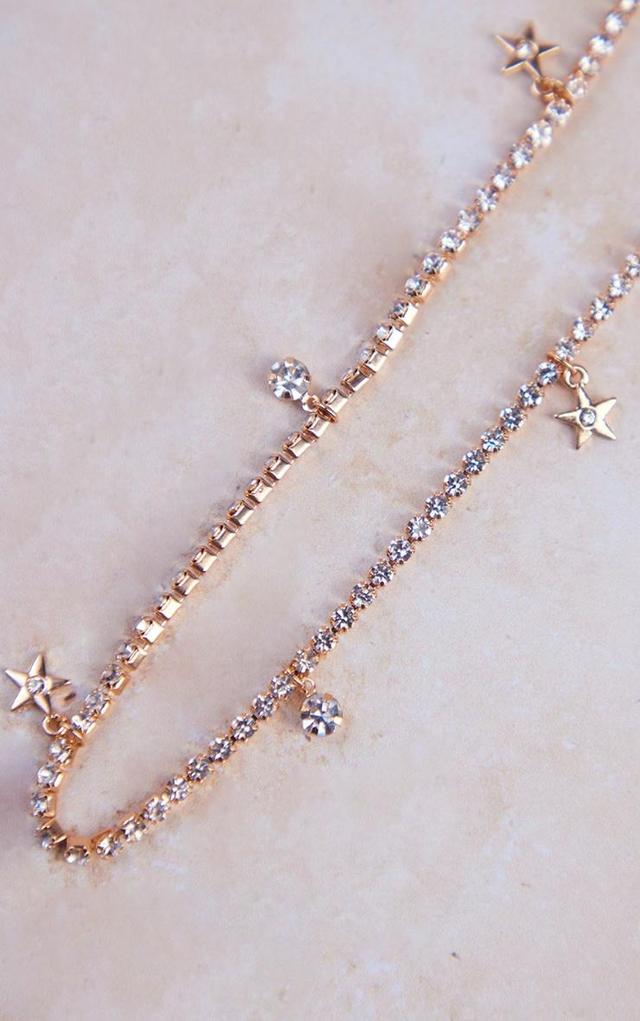 Gold Diamante Starfish Charm Belly Chain Product Image