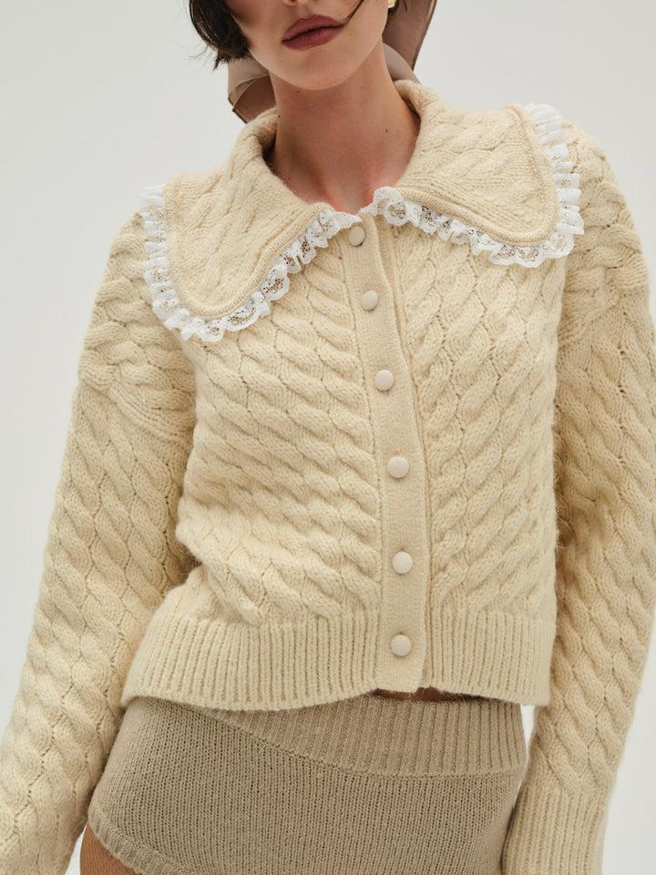 Milana Cardigan — Ivory Product Image