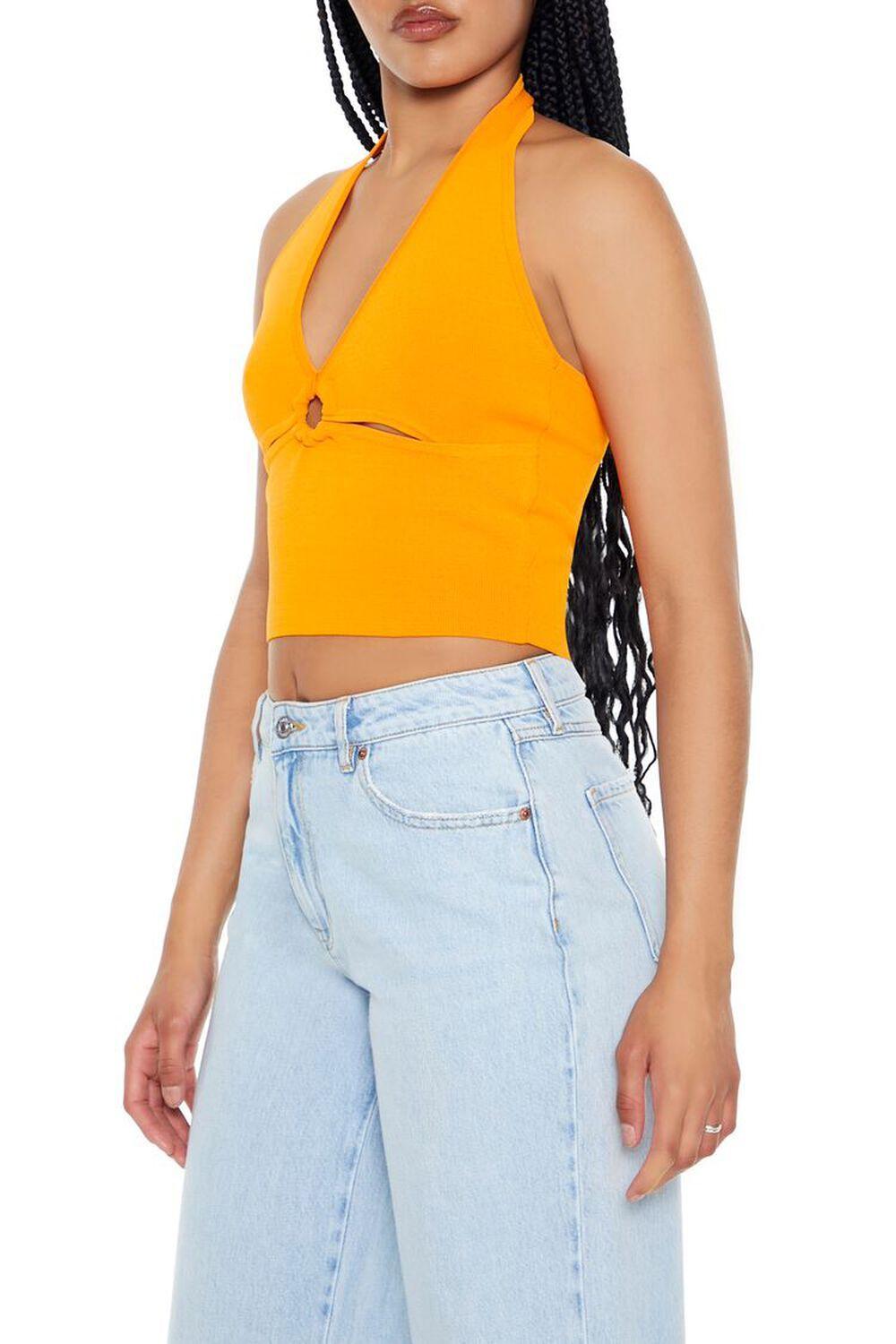 Sweater-Knit Halter Crop Top | Forever 21 Product Image