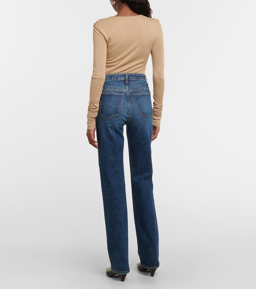 Abigail High-waisted Straight-leg Jeans In Light Wash Product Image