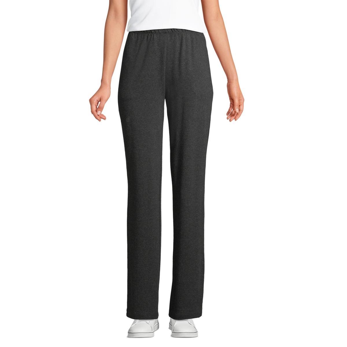 Petite Lands End Sport Knit High Waist Pants, Womens Product Image