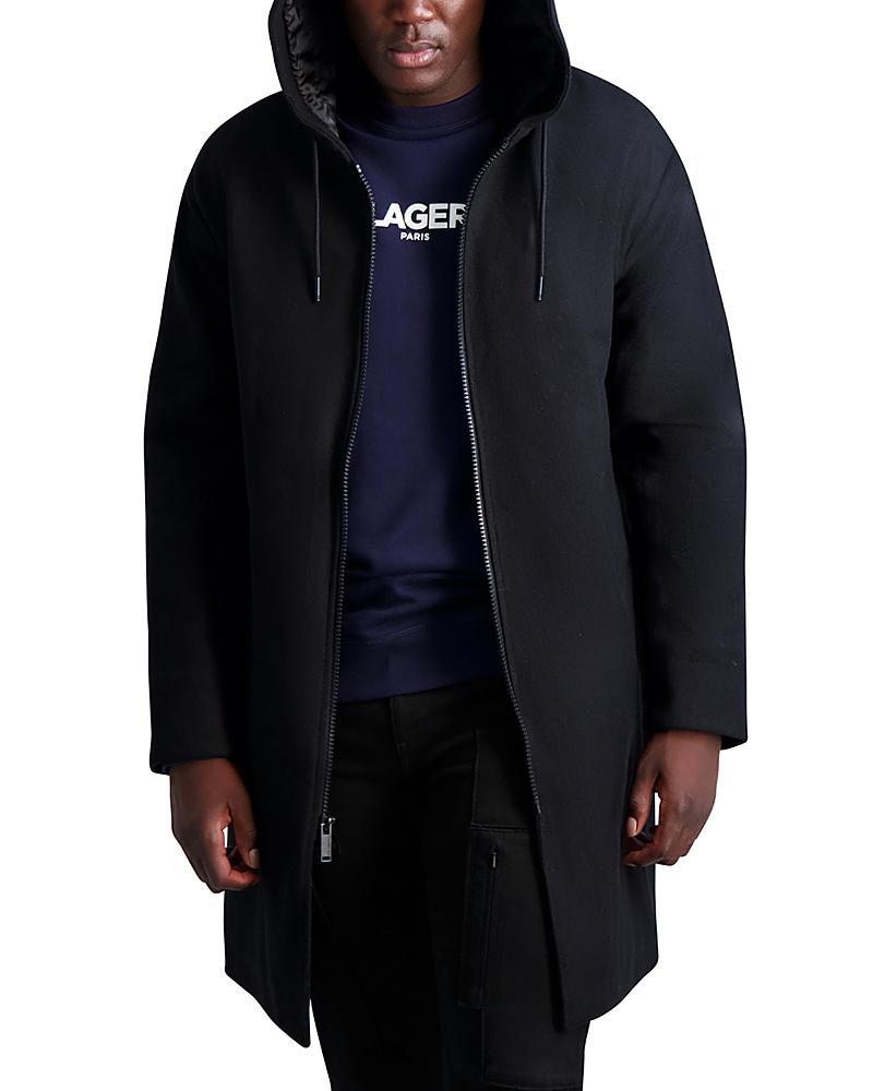 Karl Lagerfeld Paris Lined Zip Front Parka Product Image