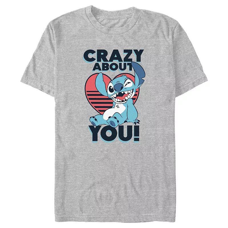 Disneys Lilo & Stitch Crazy About You Stitch Big & Tall Graphic Tee, Mens Product Image