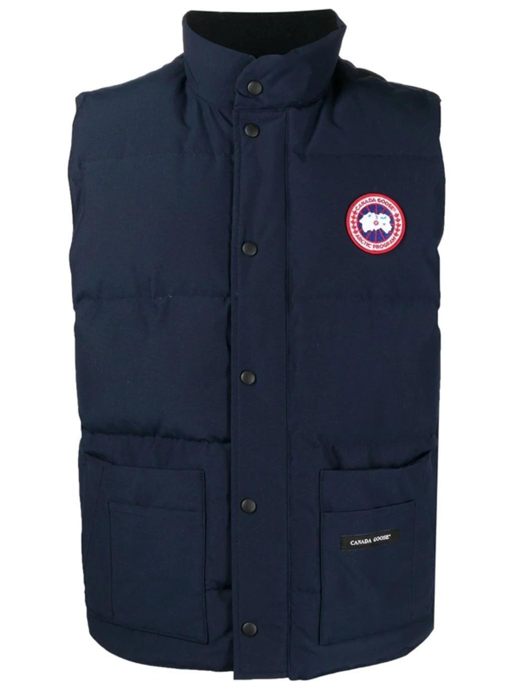 CANADA GOOSE Freestyle Quilted Down Gilet In Blue Product Image