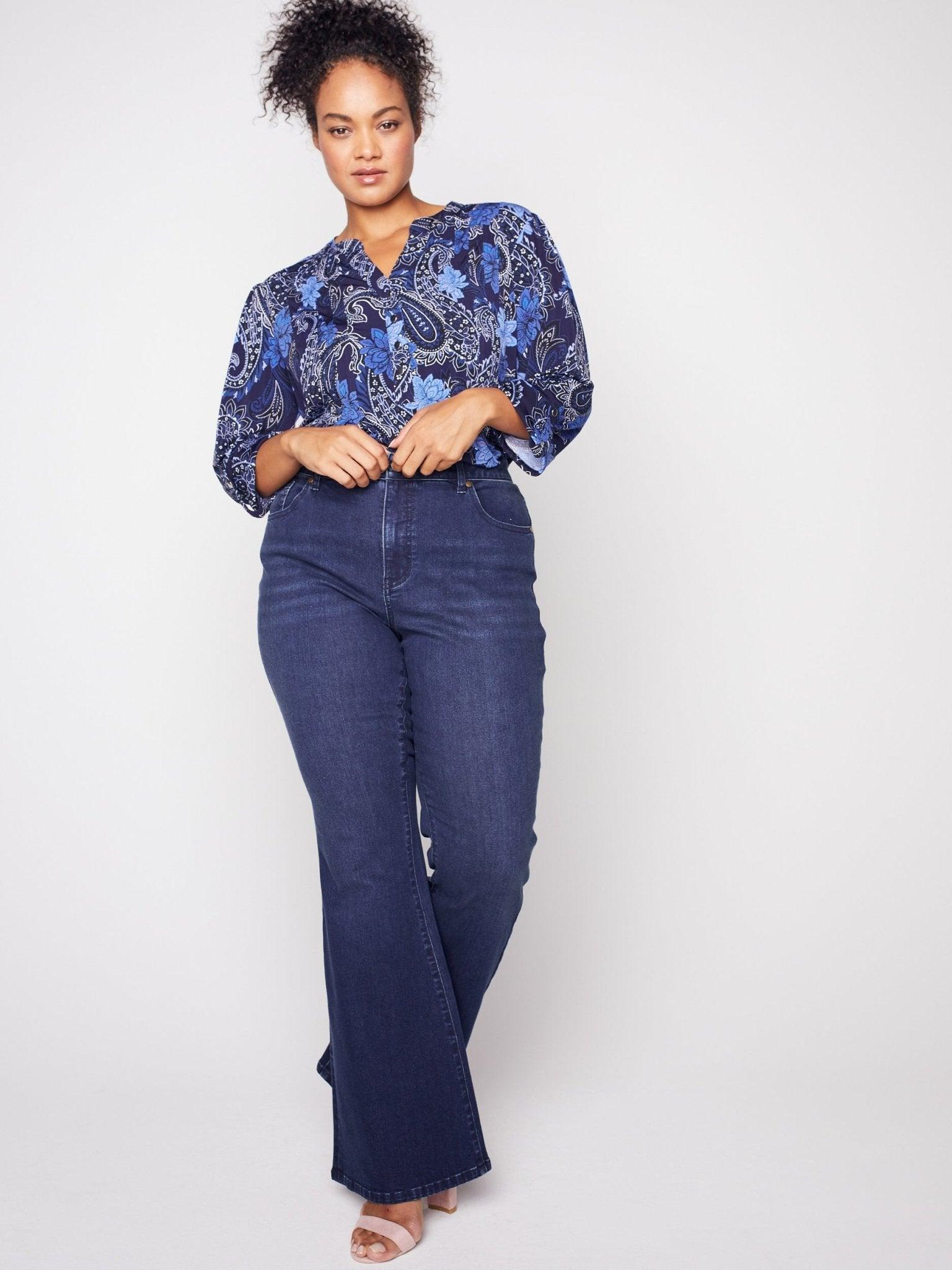 Westport Signature High Rise Modern Flare Leg Jeans - Plus Female Product Image