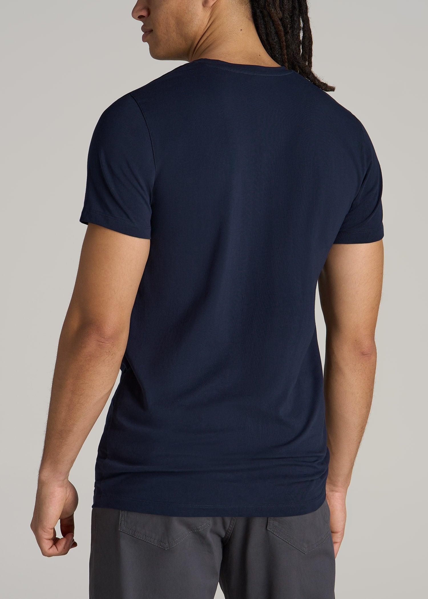 The Essential MODERN-FIT V-Neck Tee for Tall Men in White Product Image