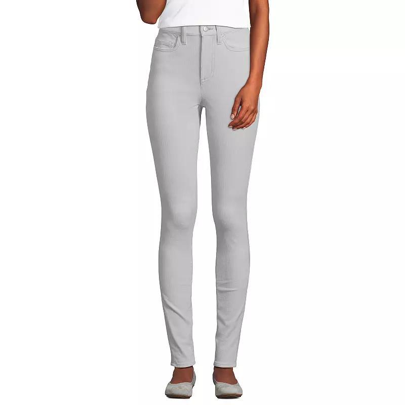 Womens Lands End Slim High Waisted Corduroy Pants Product Image