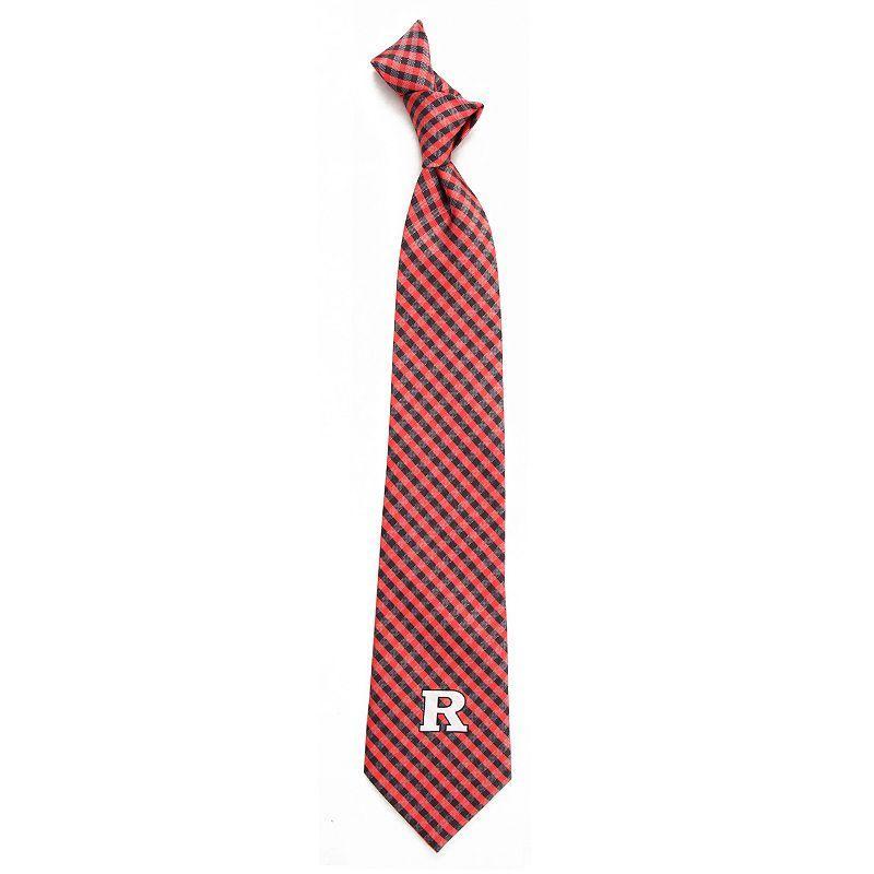 Mens Rutgers Scarlet Knights Gingham Tie Product Image