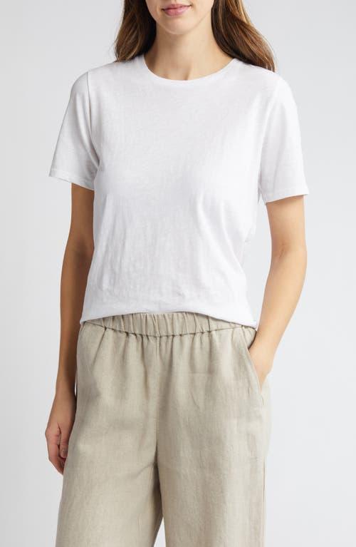 Eileen Fisher Crew Neck Tee (Seastar) Women's Clothing Product Image