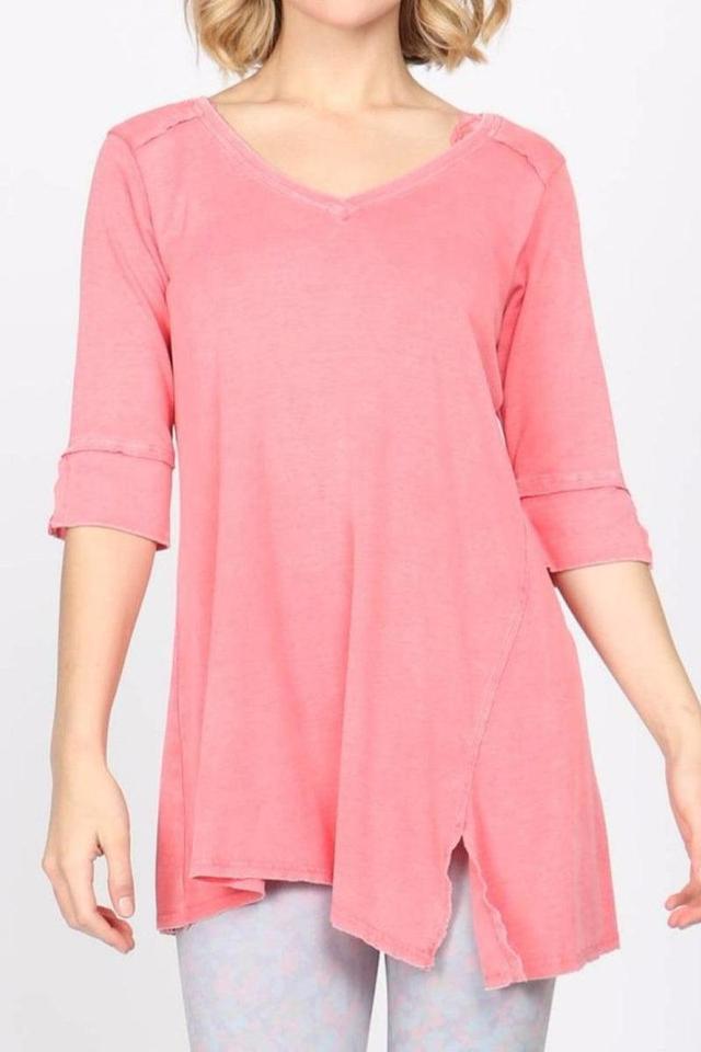 Mineral-Wash Asymmetrical Tunic Product Image