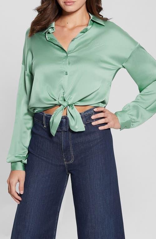 Guess Womens Eco Long Sleeve Bowed Jun Shirt Product Image