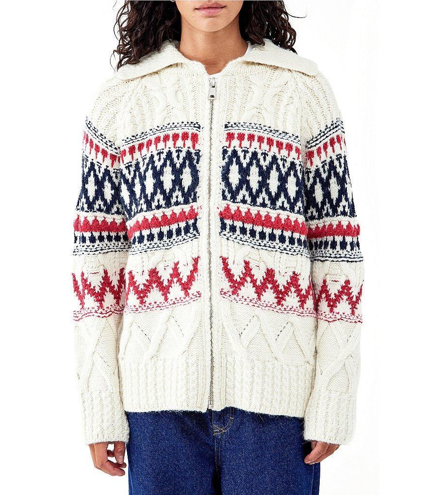 BDG Urban Outfitters Long Sleeve Fairisle Cardigan Product Image