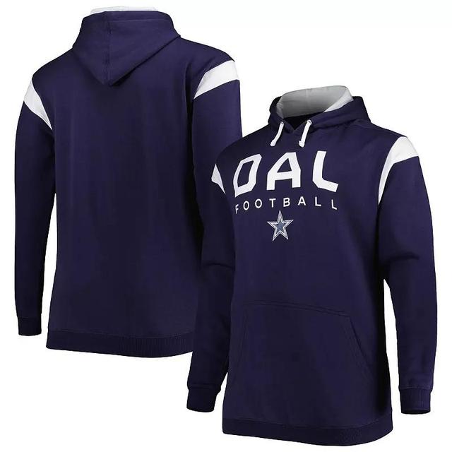 Mens Fanatics Branded Dallas Cowboys Big & Tall Call the Shots Pullover Hoodie Blue Product Image