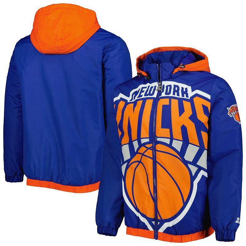 Mens Starter New York Knicks The Triple Double Full-Zip Hoodie Jacket Product Image