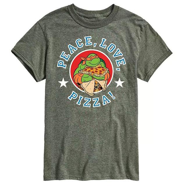 Mens Teenage Mutant Ninja Turtles Peace Love Graphic Tee Product Image