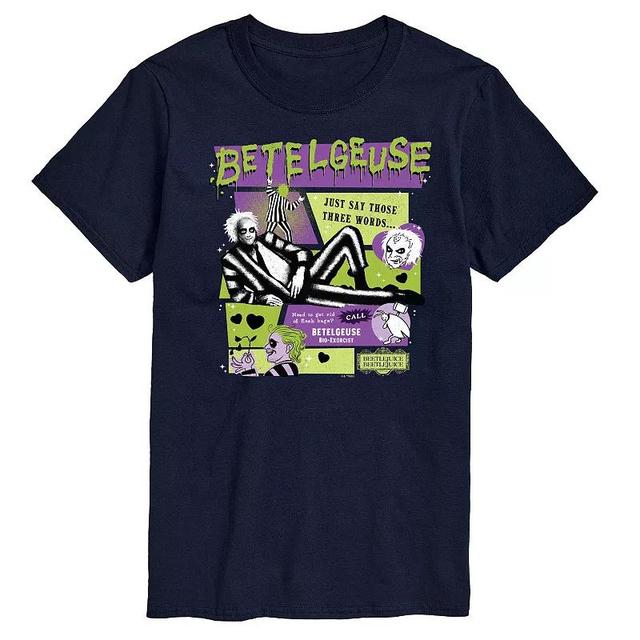 Mens Beetlejuice 2 Betelgeuse Graphic Tee Blue Product Image