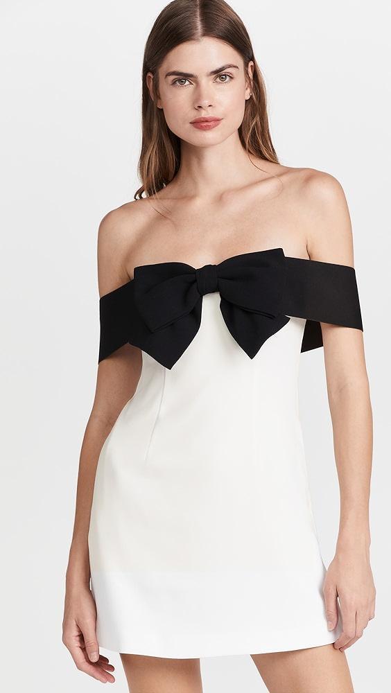 Self Portrait Off Shoulder Bow Dress | Shopbop Product Image