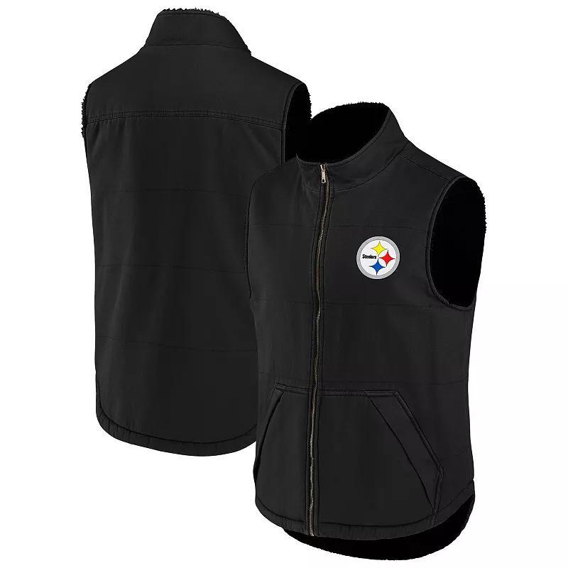 Mens NFL x Darius Rucker Collection by Fanatics Pittsburgh Steelers Sherpa-Lined Full-Zip Vest Product Image