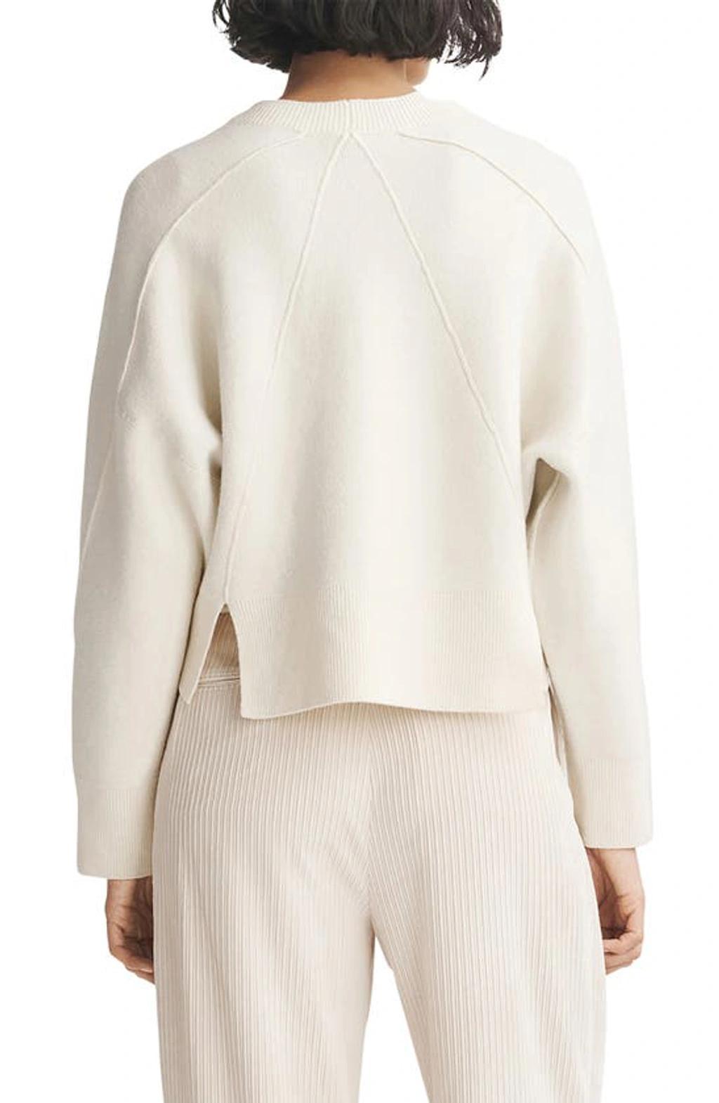 RAG & BONE Fine-knit Crew-neck Jumper In Ivory Product Image