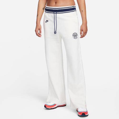 Nike Womens NSW Phoenix HR Exeter 74 Pants - Sail/Navy Product Image