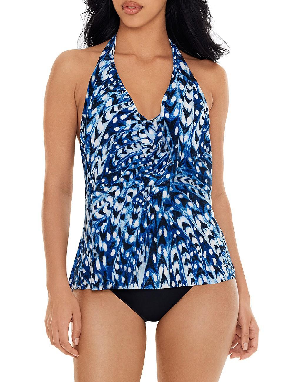 Womens Quill Sophie Spotted Tankini Top Product Image