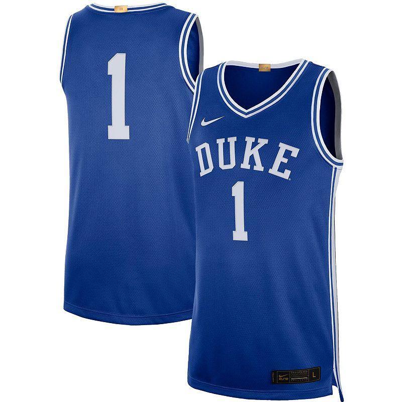 Nike Mens Duke Blue Devils Limited Basketball Road Jersey - RoyalBlue/White Product Image