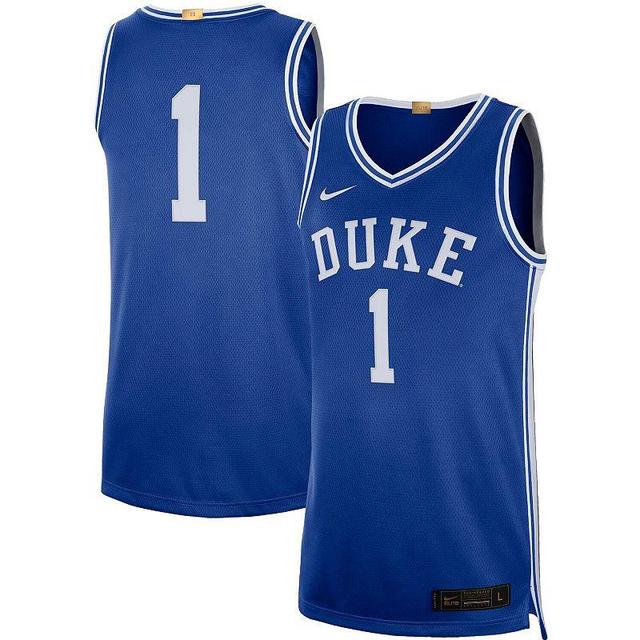 Mens Nike #1 Royal Duke Devils Limited Basketball Jersey Product Image