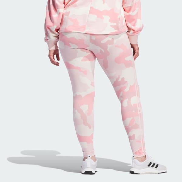 Essentials 3-Stripes Camo Print 7/8 Length Leggings (Plus Size) Product Image