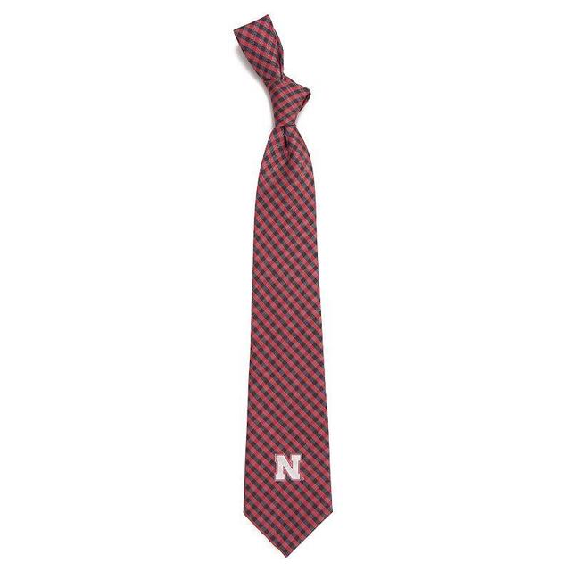 Mens Nebraska Cornhuskers Gingham Tie Product Image