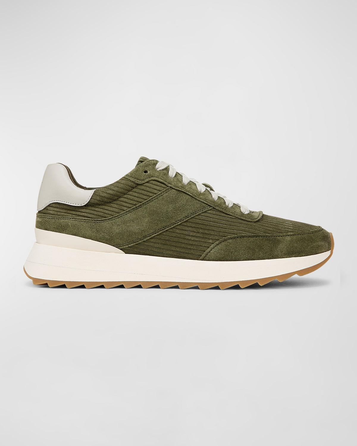 Men's Edric Corduroy Suede Runner Sneakers Product Image