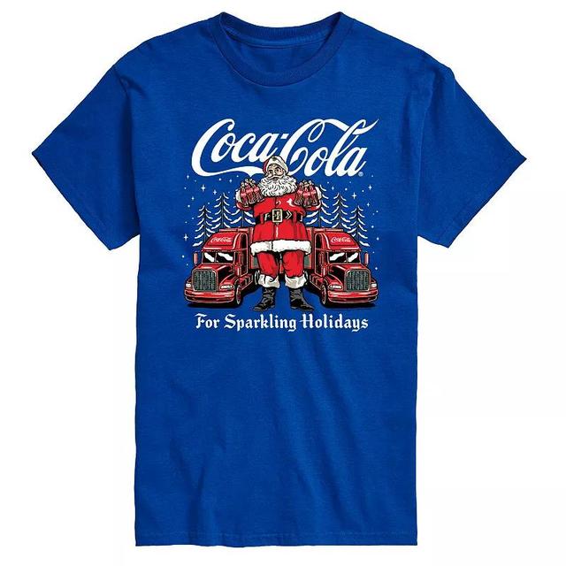 Mens Coca-Cola Santa For Sparkling Holidays Graphic Tee Product Image