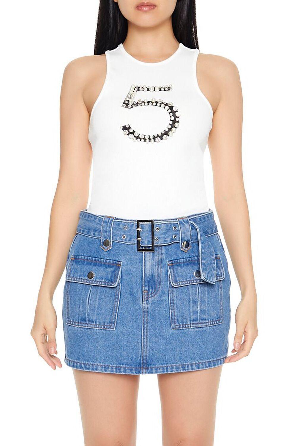 Denim Cargo Mini Skirt | Forever 21 Product Image