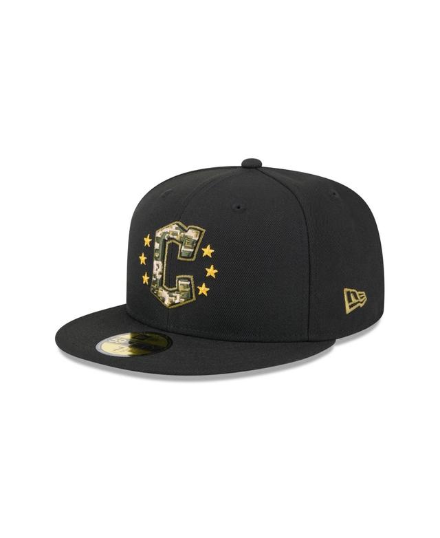 New Era Mens Black Cleveland Guardians 2024 Armed Forces Day On-Field 59FIFTY Fitted Hat Product Image