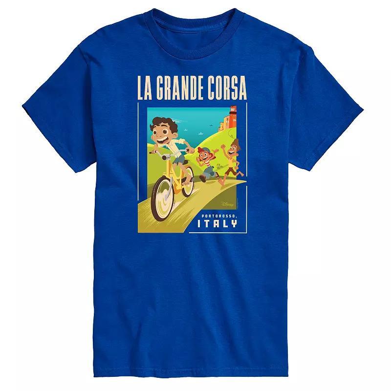 Disney / Pixars Luca Big & Tall La Grande Postcard Graphic Tee, Mens Product Image