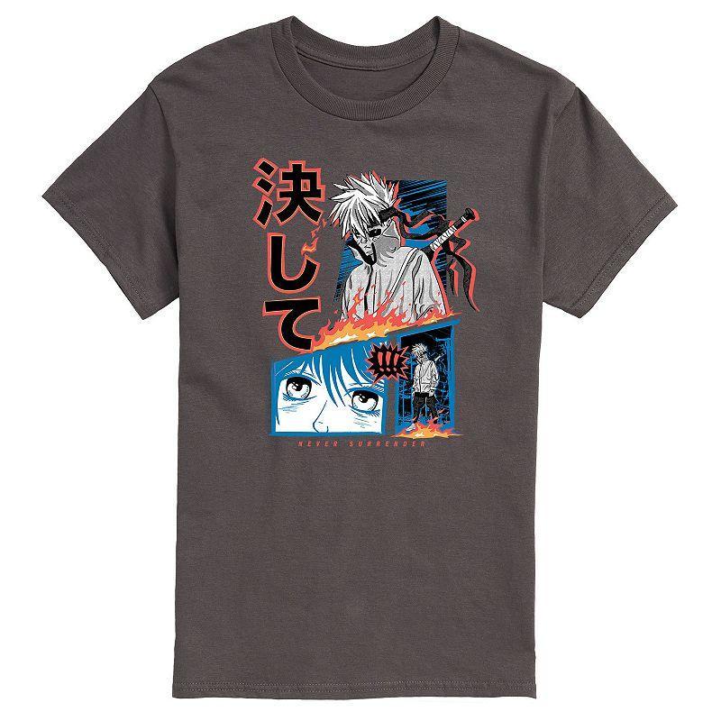 Mens Anime Never Surrender Tee Product Image