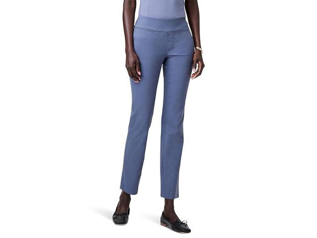 NIC+ZOE Wonderstretch Pocket Straight Leg Pants (Slate) Women's Clothing Product Image