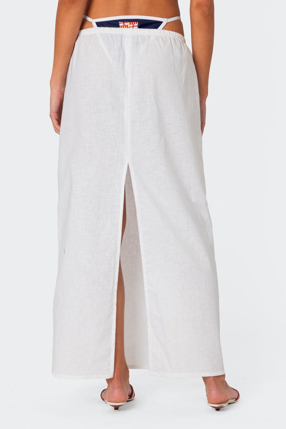 Rayla Linen Look Maxi Skirt Product Image