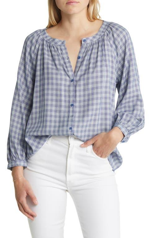 beachlunchlounge Womens Ava Gingham Blouse Product Image