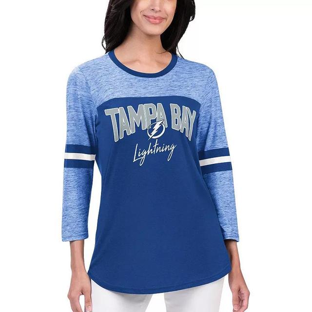 Womens G-III 4Her by Carl Banks Tampa Bay Lightning Play The Game 3/4-Sleeve T-Shirt Product Image