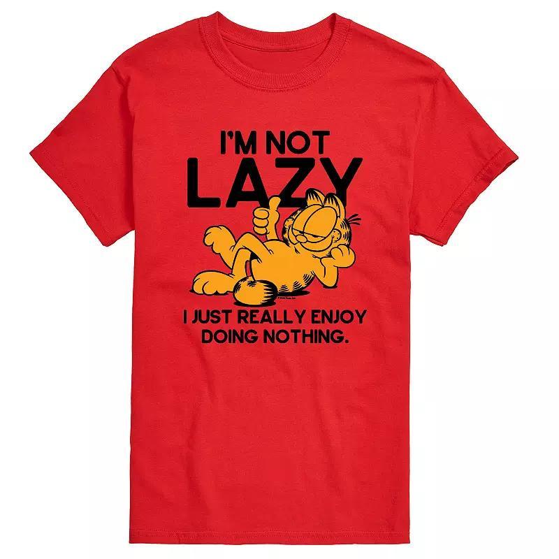 Mens Garfield Im Not Lazy Graphic Tee Product Image