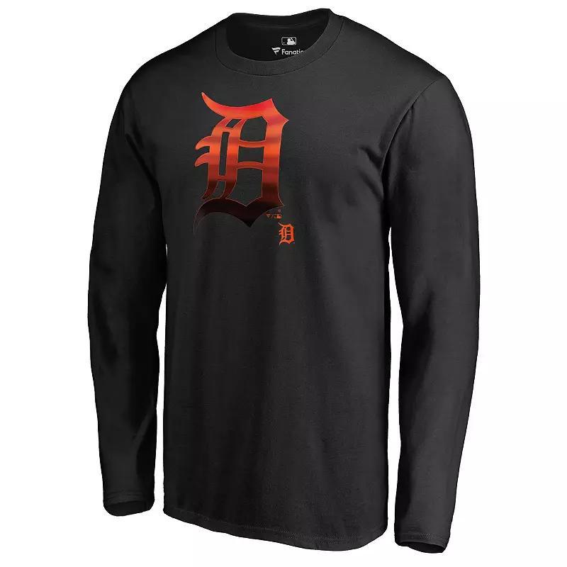 Mens Fanatics Branded Detroit Tigers Midnight Mascot Long Sleeve T-Shirt Product Image