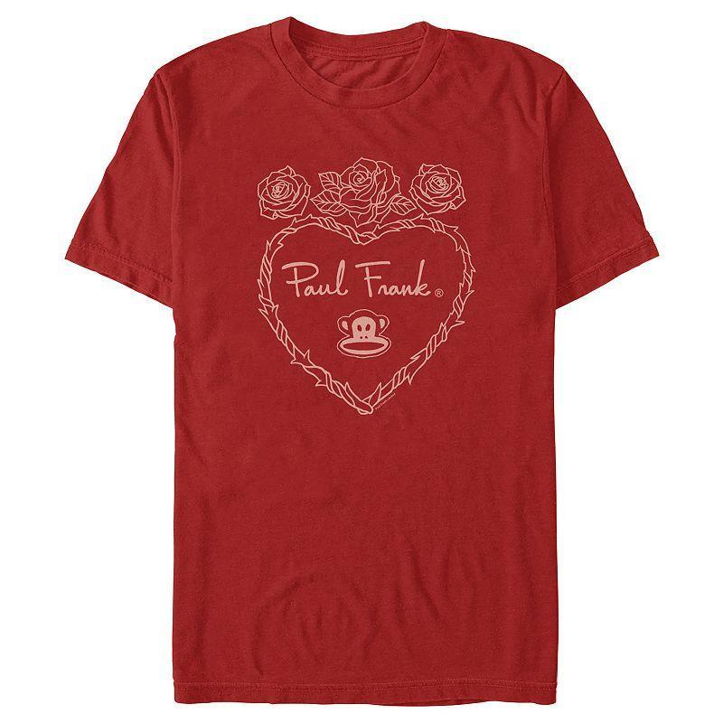 Mens Paul Frank Rose Stem Heart Graphic Tee Product Image