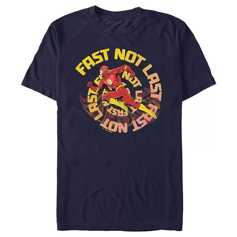 Mens The Flash Fast Not Last Graphic Tee Blue Product Image